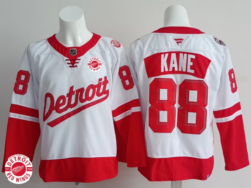 Men Detroit Red Wings #88 Kane White 2025 Fanatics Home Premium NHL Jersey style 2->detroit red wings->NHL Jersey